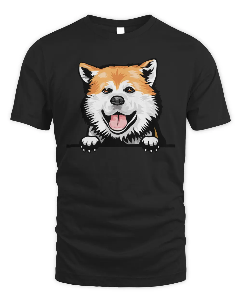 Animal Dog Akita Unisex Standard T-Shirt black s