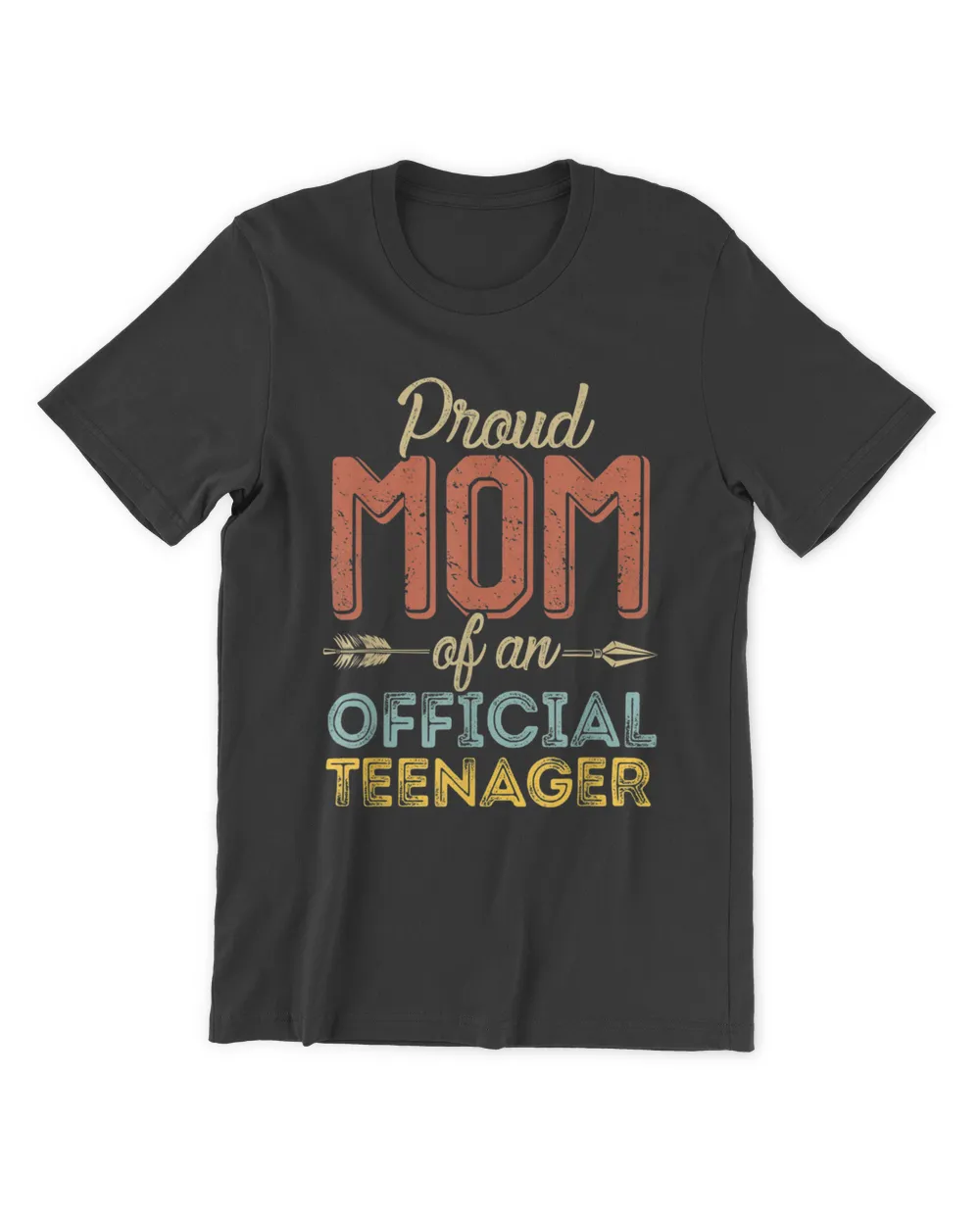 Proud Mom of Official Teenager 13th Birthday 13 Years Old T-Shirt Men's Premium Tshirt black s