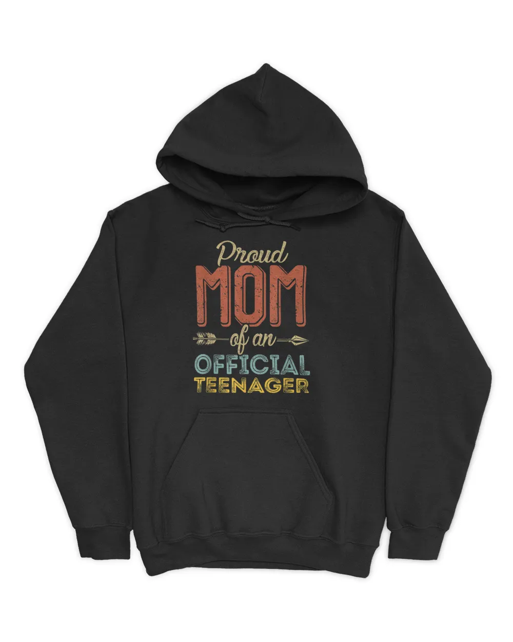 Proud Mom of Official Teenager 13th Birthday 13 Years Old T-Shirt Unisex Hoodie black s