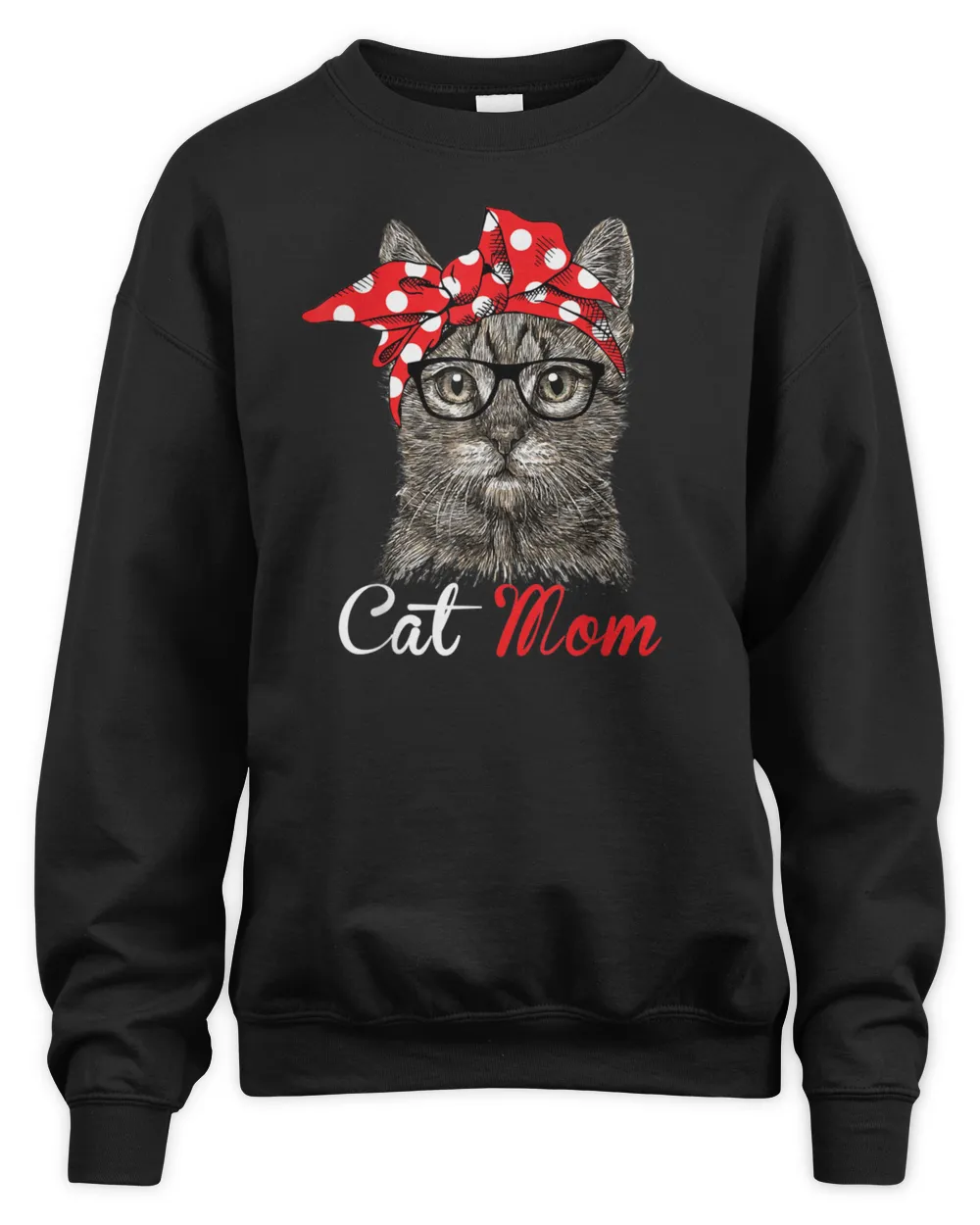 Funny Cat Mom Shirt for Cat Lovers-Mothers Day Gift Unisex Sweatshirt black s