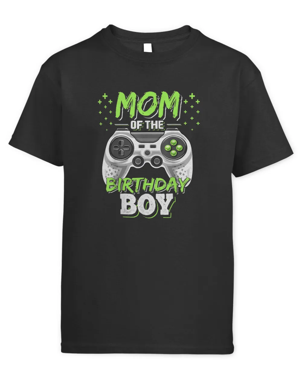 Mom of the Birthday Boy Matching Video Gamer Birthday Party T-Shirt Kids Standard T-Shirt black xs