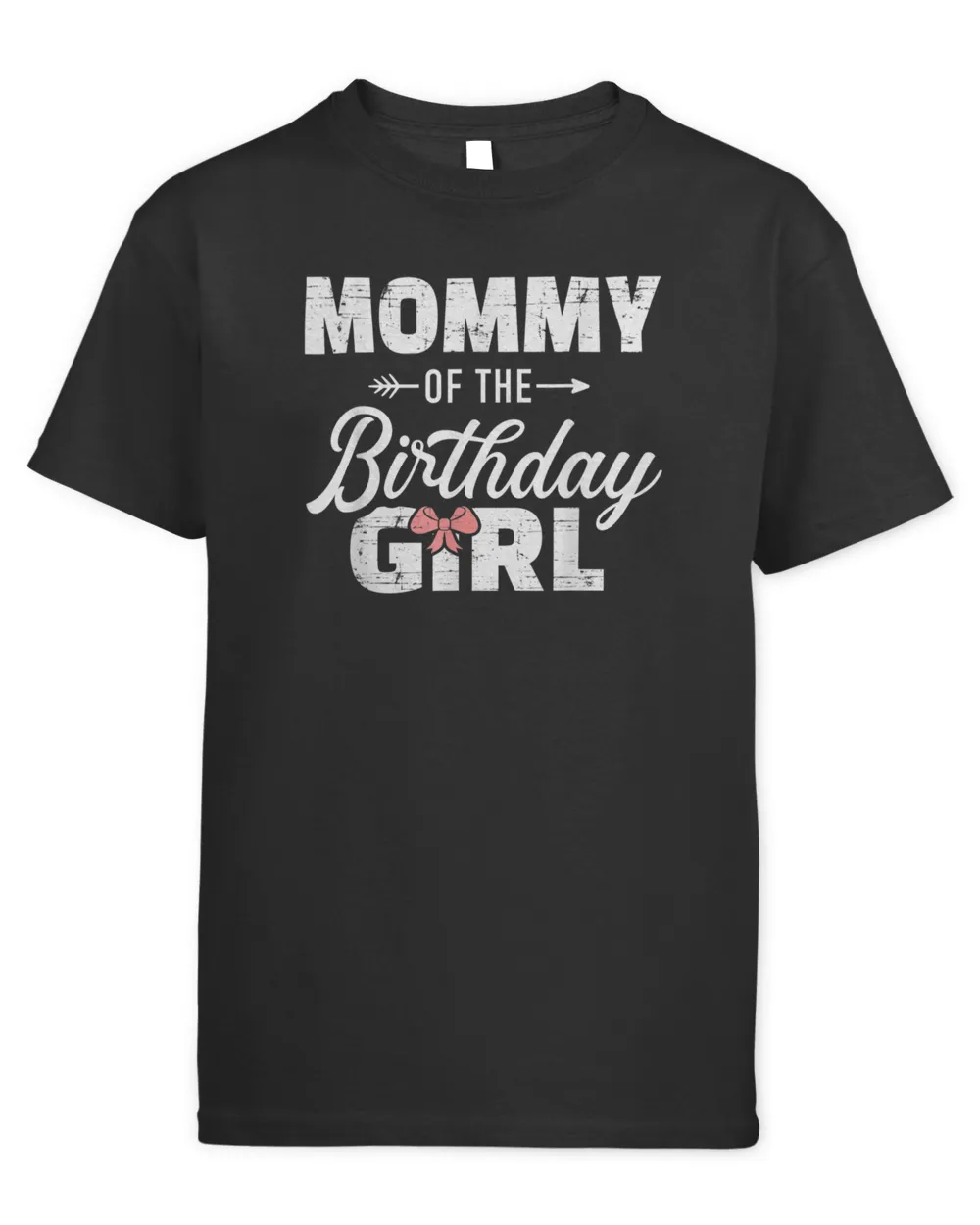 Mommy of the birthday daughter girl matching family for mom T-Shirt Kids Standard T-Shirt black xs