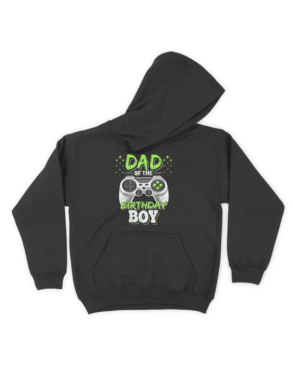 Mens Dad of the Birthday Boy Matching Video Gamer Birthday Party T-Shirt Kids Pullover Hoodie black xs
