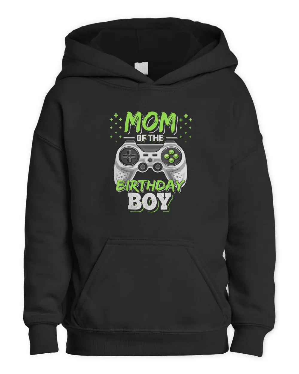Mom of the Birthday Boy Matching Video Gamer Birthday Party T-Shirt Kids Pullover Hoodie black xs