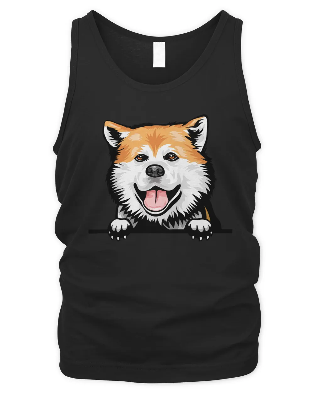 Animal Dog Akita Men's Tank Top black s