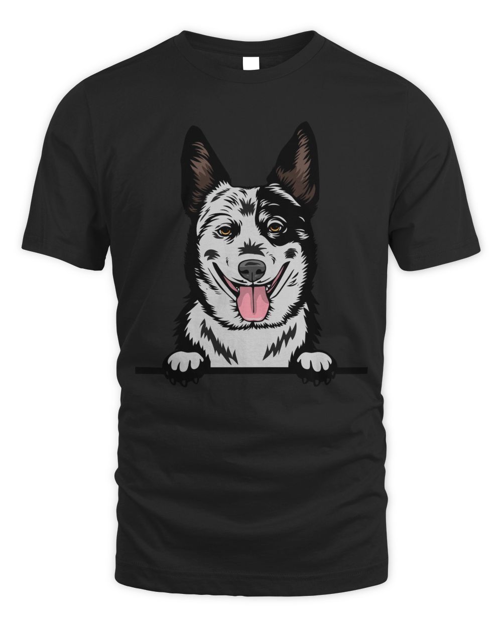 Animal Dog Australian Cattle Unisex Standard T-Shirt black s