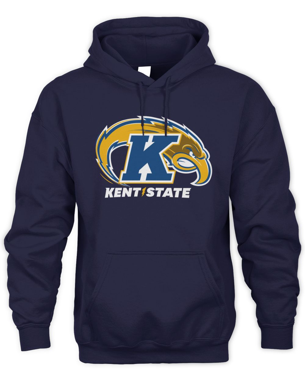 Kent State Golden Flashes Primary Logo Official Hoodie Sweatshirt Unisex Hoodie navy s