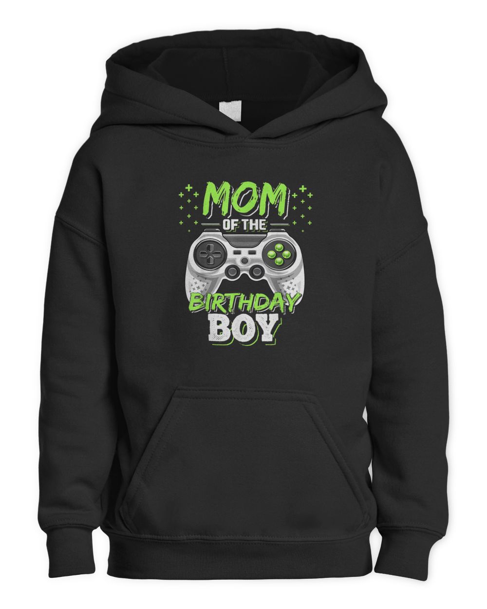 Mom of the Birthday Boy Matching Video Gamer Birthday Party T-Shirt Kids Pullover Hoodie black xs
