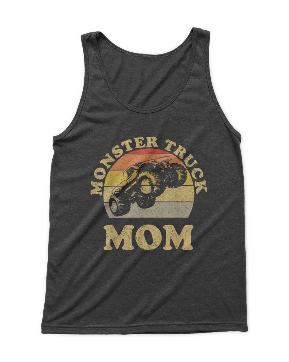 Monster Truck Mom Retro Vintage Monster Truck Shirt T-Shirt Men's Tank Top black s