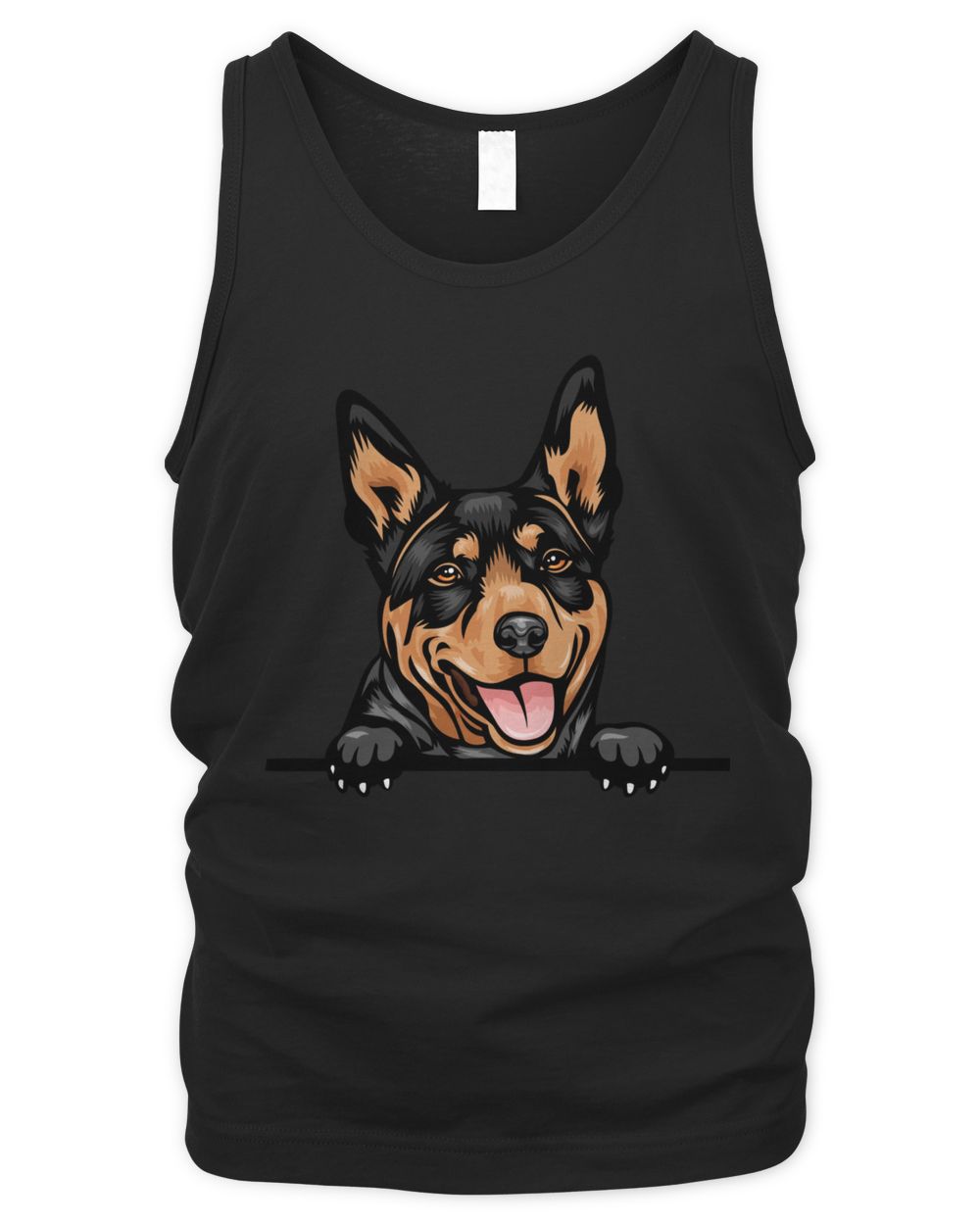 Animal Dog Australian Kelpie Men's Tank Top black s