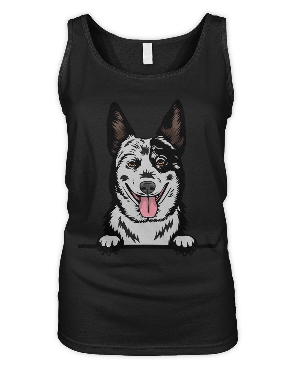 Animal Dog Australian Cattle Women's Tank Top black s