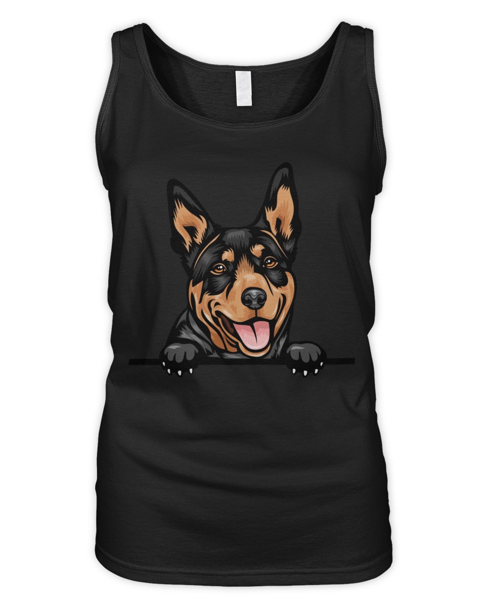 Animal Dog Australian Kelpie Women's Tank Top black s