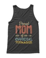 Proud Mom of Official Teenager 13th Birthday 13 Years Old T-Shirt Men's Tank Top black s