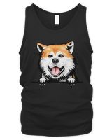 Animal Dog Akita Men's Tank Top black s