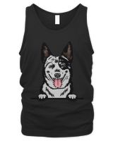 Animal Dog Australian Cattle Men's Tank Top black s