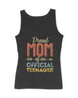 Proud Mom of Official Teenager 13th Birthday 13 Years Old T-Shirt Women's Tank Top black s