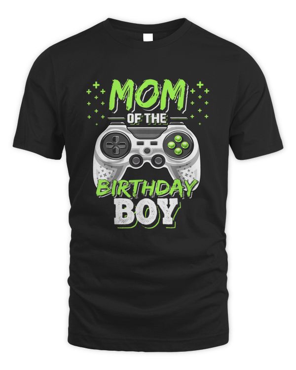 Mom of the Birthday Boy Matching Video Gamer Birthday Party T-Shirt