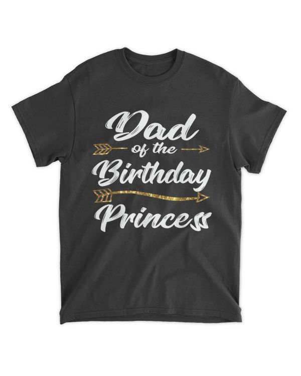 Mens Dad of the Birthday Princess Girl Tee for Father Daddy Papa T-Shirt